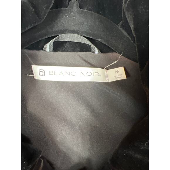 Blanc Noir Womens M Shiny Compression Down Puffer Winter Jacket Coat Resort - Picture 7 of 11